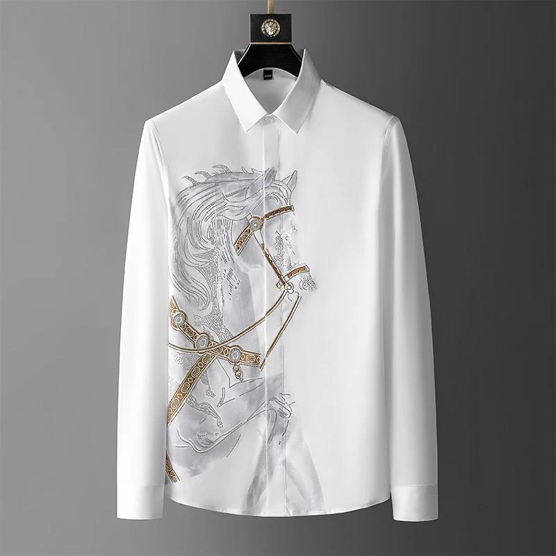 Streetwear Uomo Brand - 브랜드 럭셔리 남성 셔츠 2025 여름