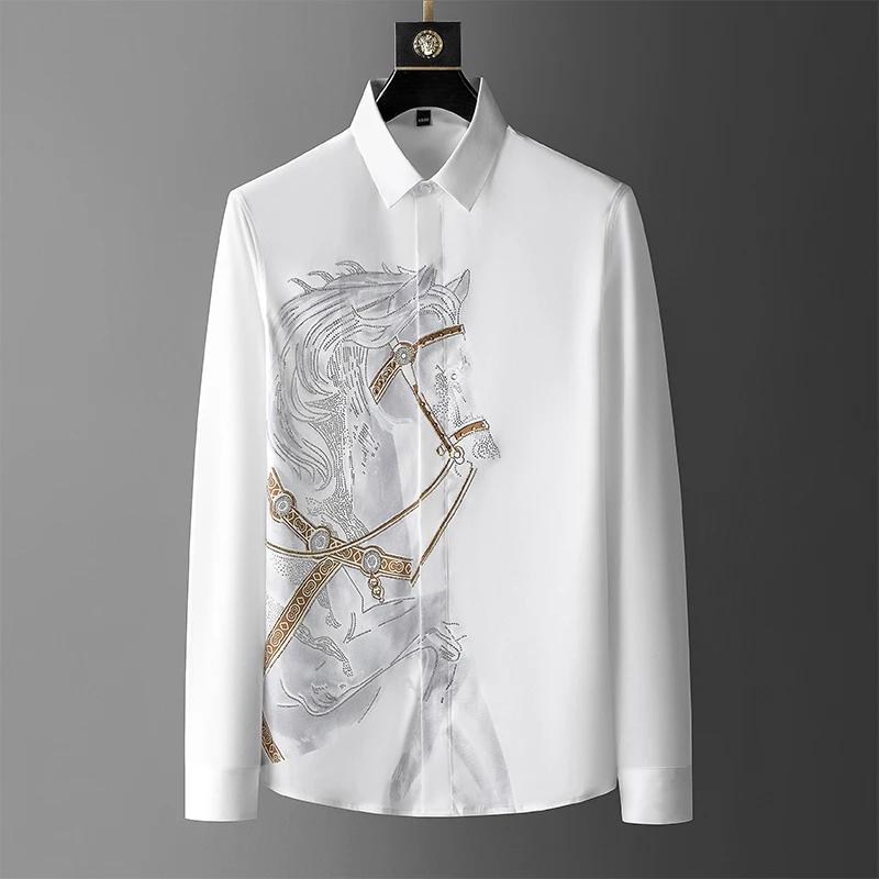 Streetwear Uomo Brand - 브랜드 럭셔리 남성 셔츠 2025 여름