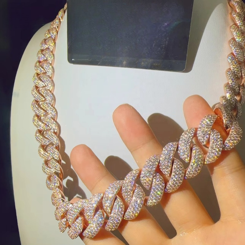 럭셔리한 22mm 버블 VVS 풀 다이아몬드 남성 패션 - Streetwear Brand Jewelry 리뷰 및 가격