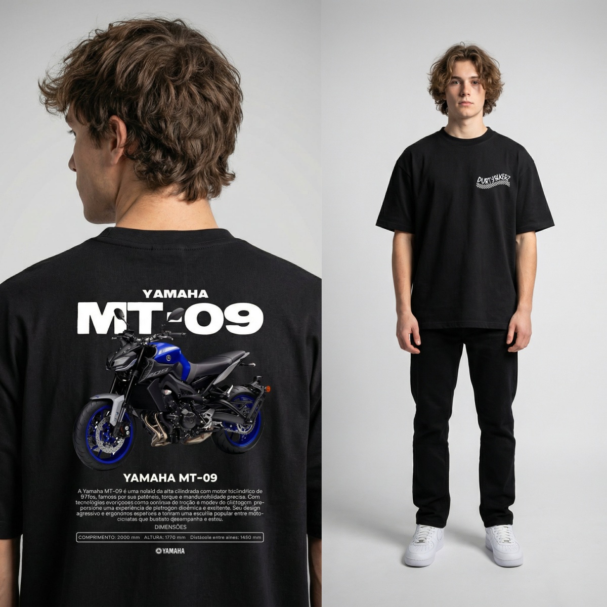 Yamaha MT-07 네이키드 바이크 스타일 레이싱  - Streetwear Brand Graphics 리뷰 및 가격