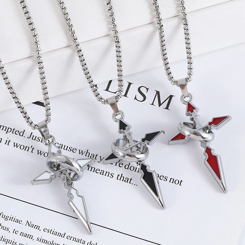 트렌디 브랜드 크로스 펜던트 목걸이와 반지, 미니멀리스 - Streetwear Brand Jewelry 리뷰 및 가격