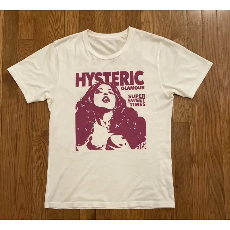 빈티지 소녀 초상화 스트리트 트렌디 브랜드 티셔츠 코튼 - Streetwear Brand Graphics 리뷰 및 가격